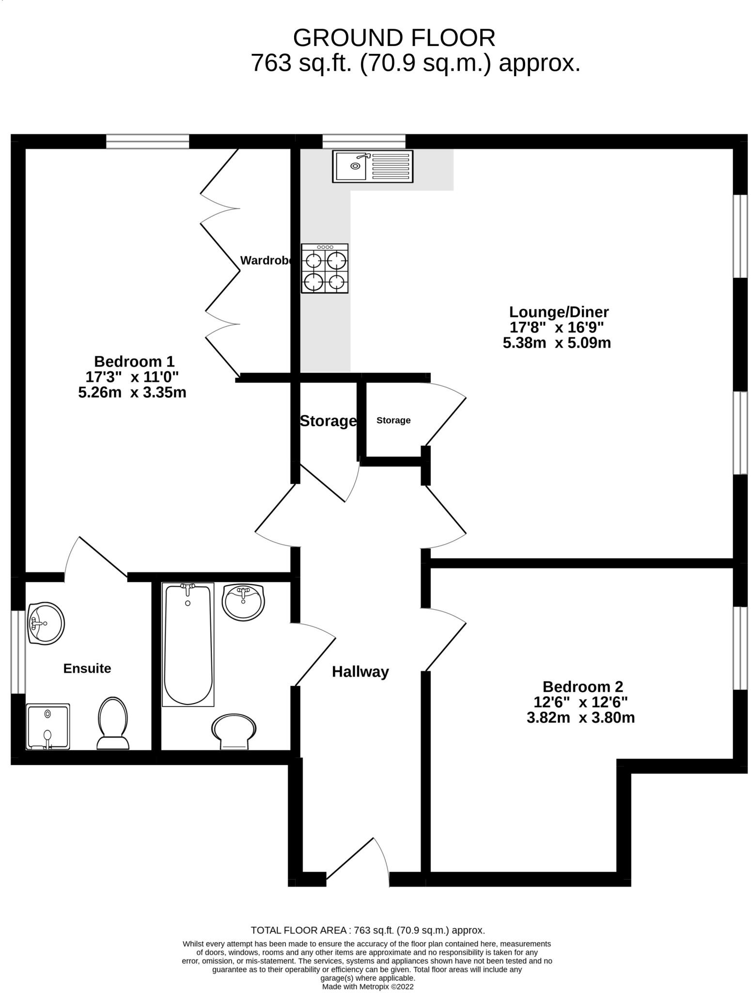 College Yard, Gammons Lane floorplan