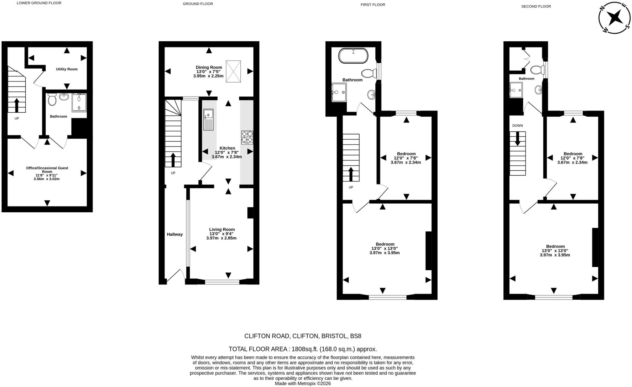 Clifton Road, Clifton, Bristol, BS8 floorplan