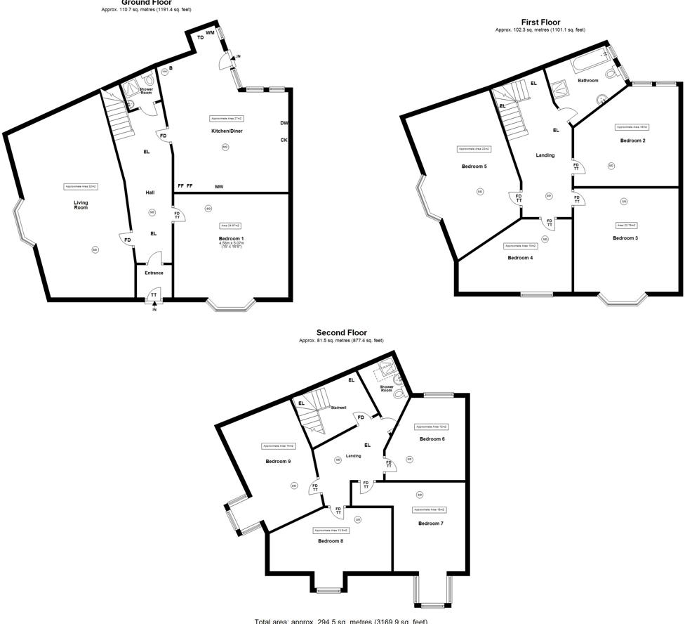 (£100pppw)  Jesmond Vale Terrace, Heaton, Newcastle upon Tyne, NE6 floorplan
