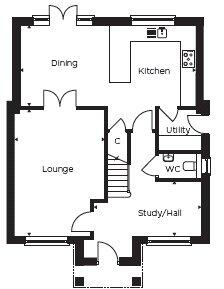 Plot 88, The Brierley, Kingsfield, Dawes Lane, West Mersea, Colchester, Essex, CO5 floorplan