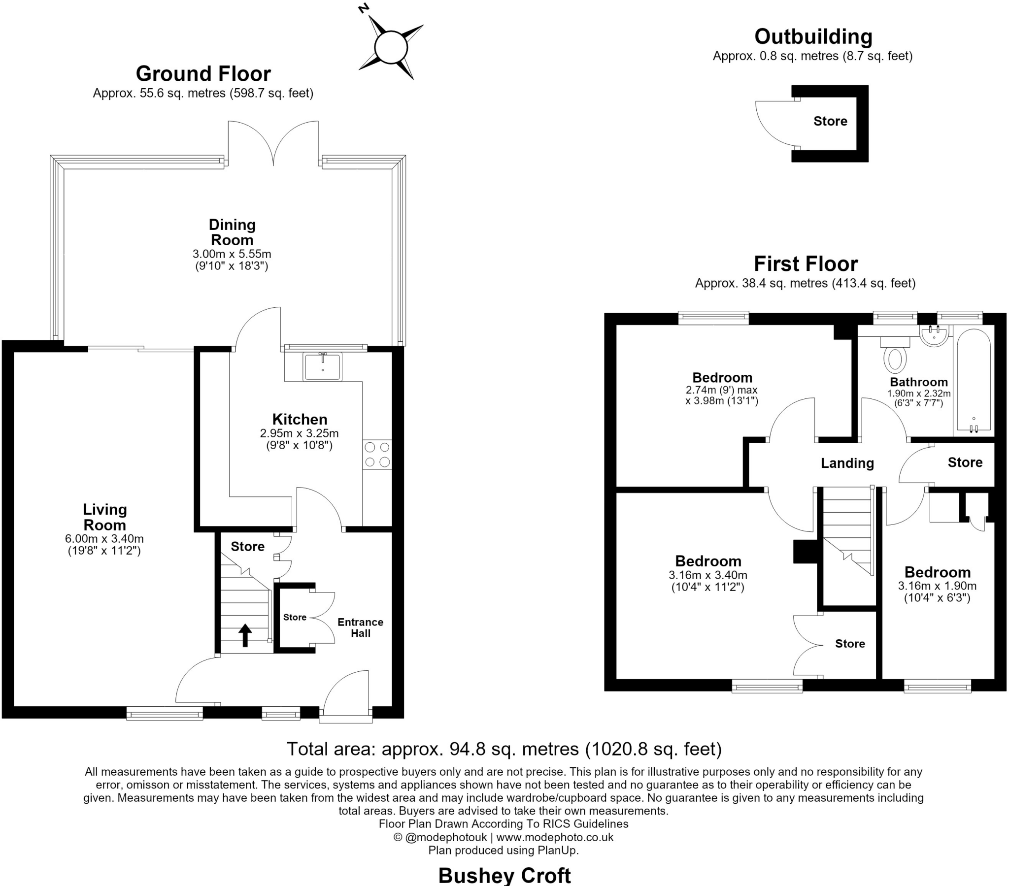 Bushey Croft, Harlow floorplan