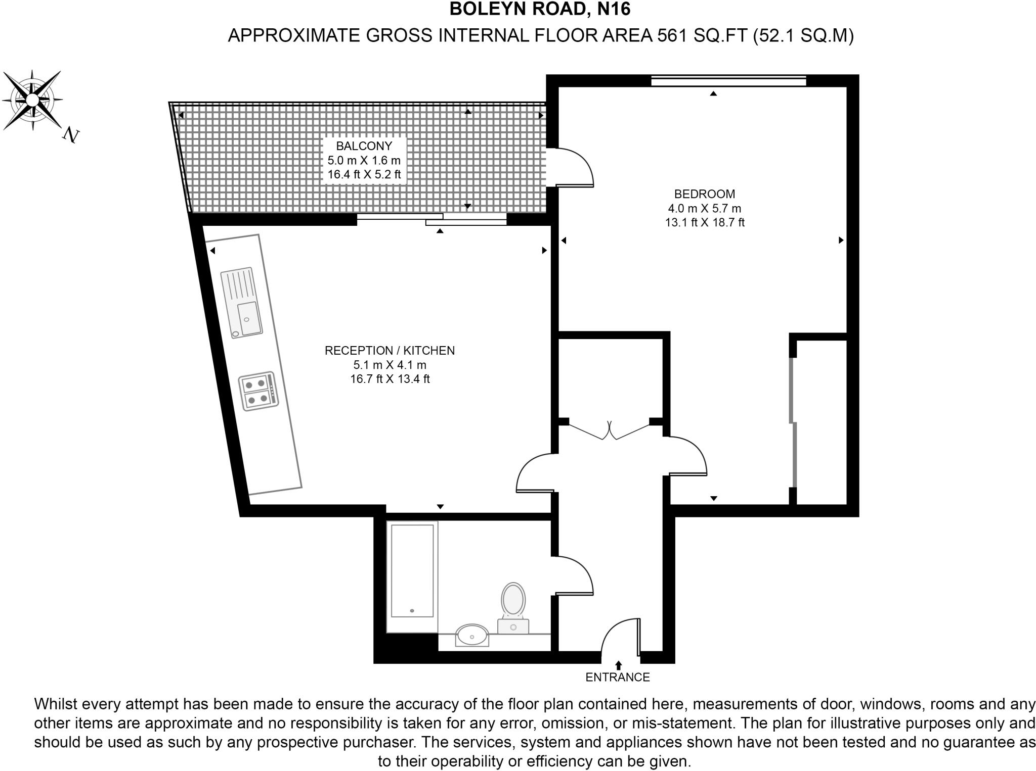 Boleyn Road, Dalston, London, N16 floorplan