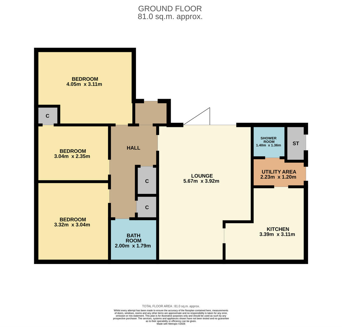 Brington Road, Dundee, DD4 7 floorplan