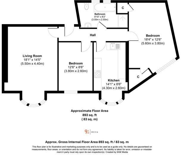 140 Hospital Hill, Dunfermline, KY11 3AU floorplan