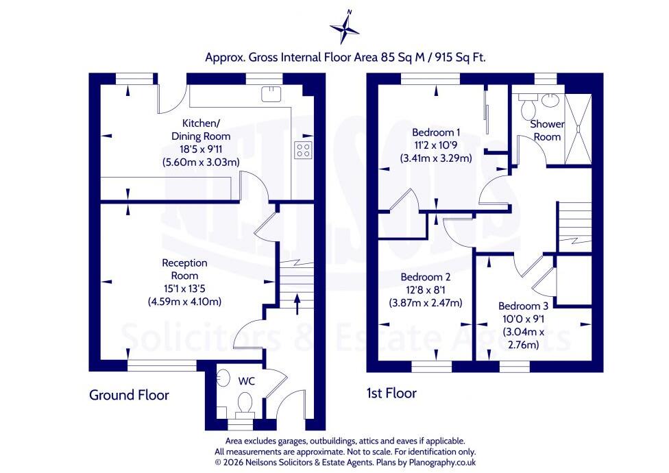 14 Craigroyston Grove, Edinburgh, EH4 4GL floorplan