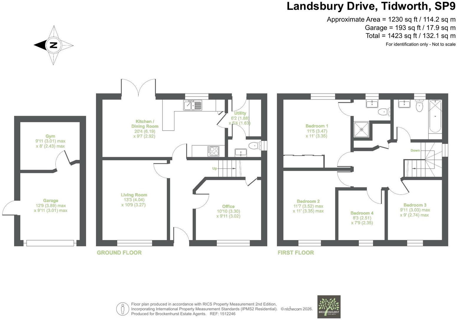 Landsbury Drive, Tidworth, SP9 7XL floorplan