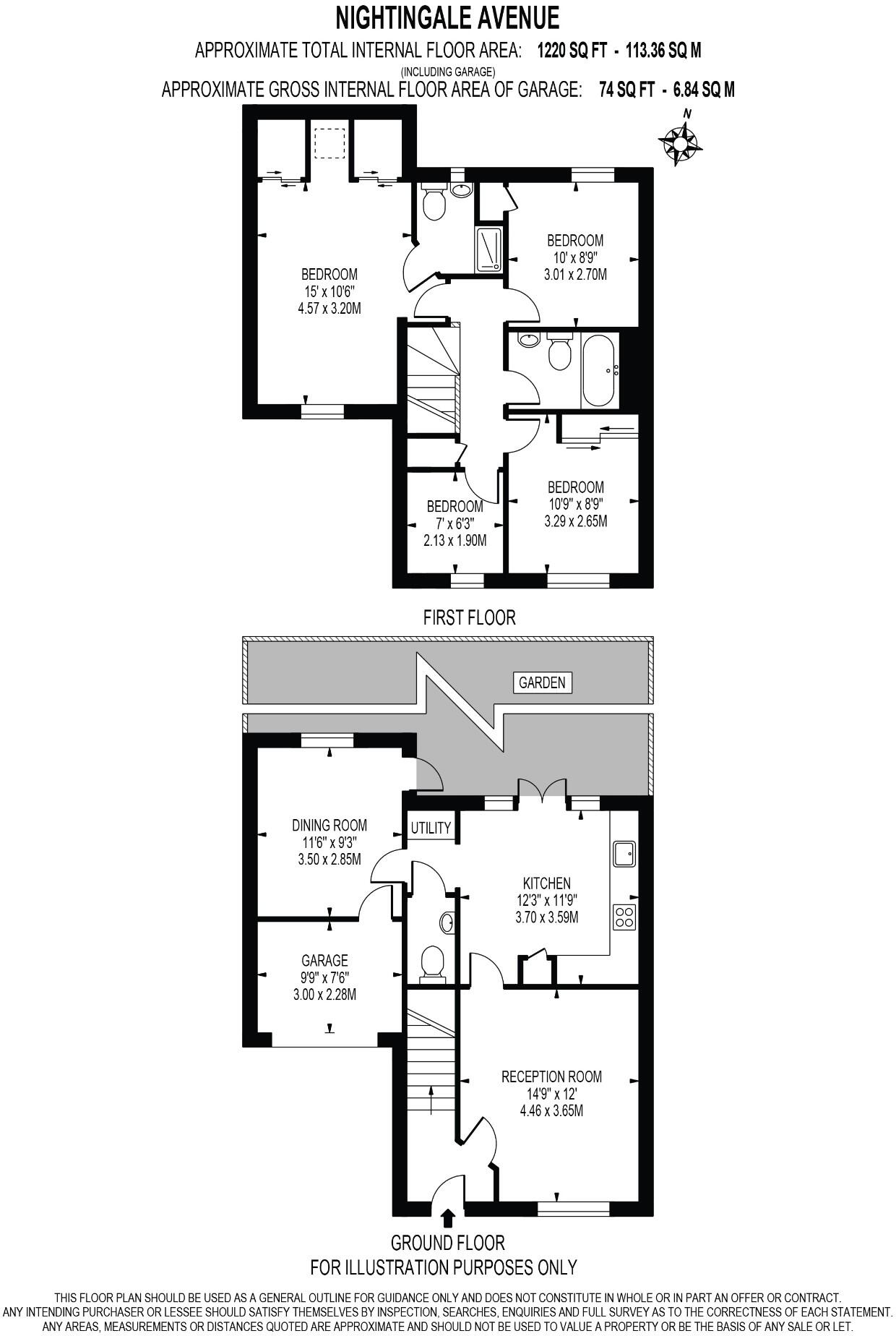 Nightingale Avenue, Worthing, West Sussex, BN12 floorplan