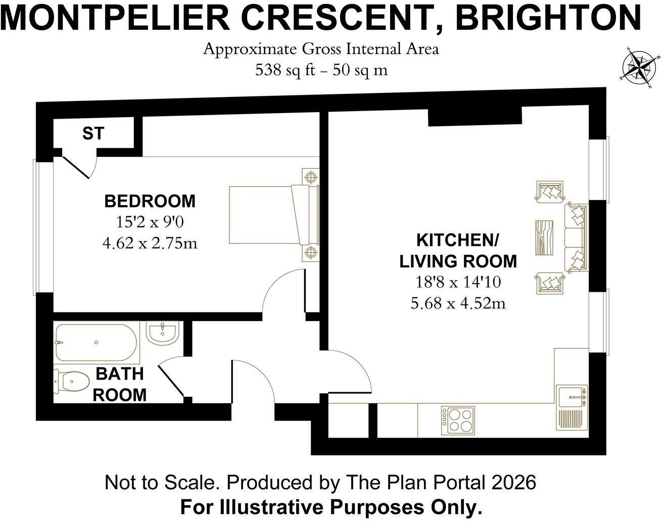 Montpelier Crescent, Brighton floorplan