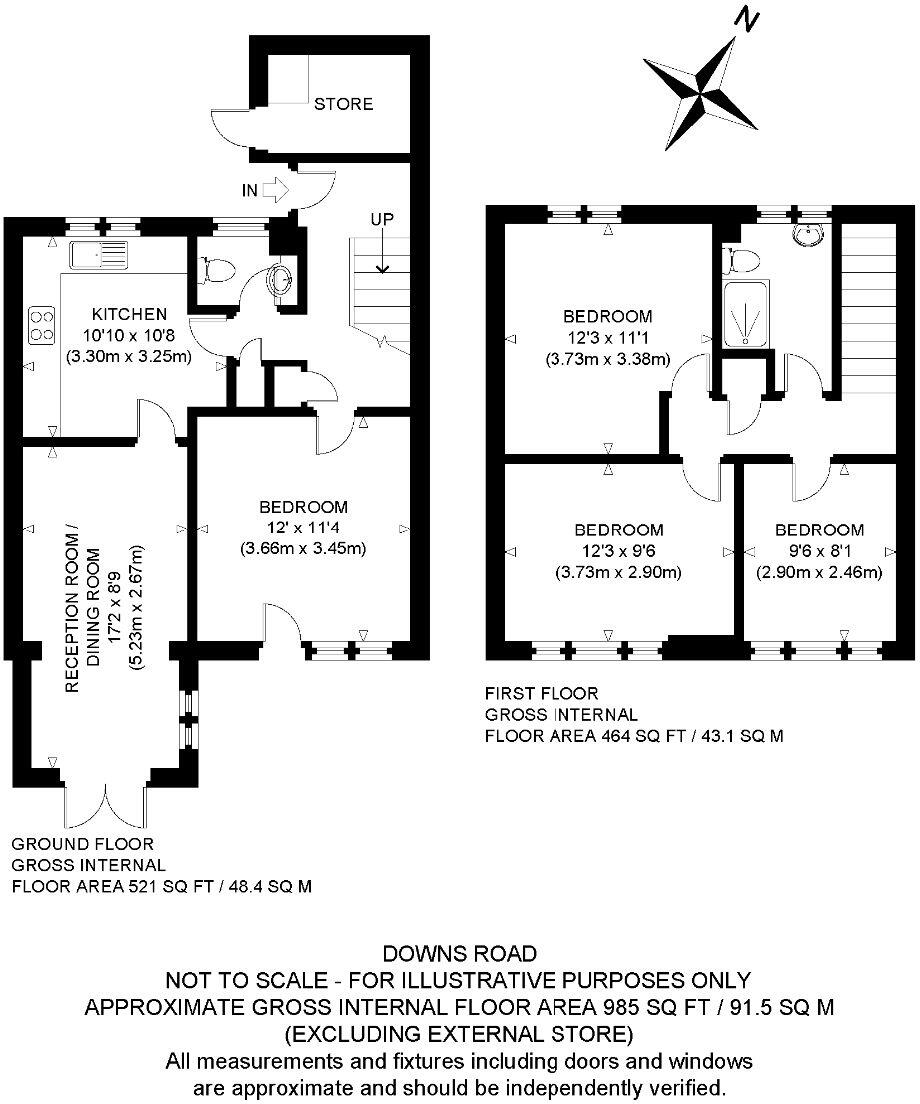 Downs Road, Canterbury floorplan