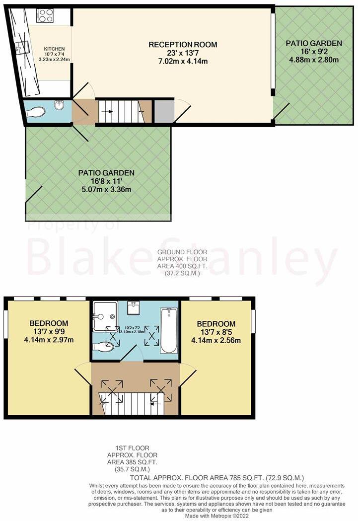 Lansdowne Drive, London floorplan