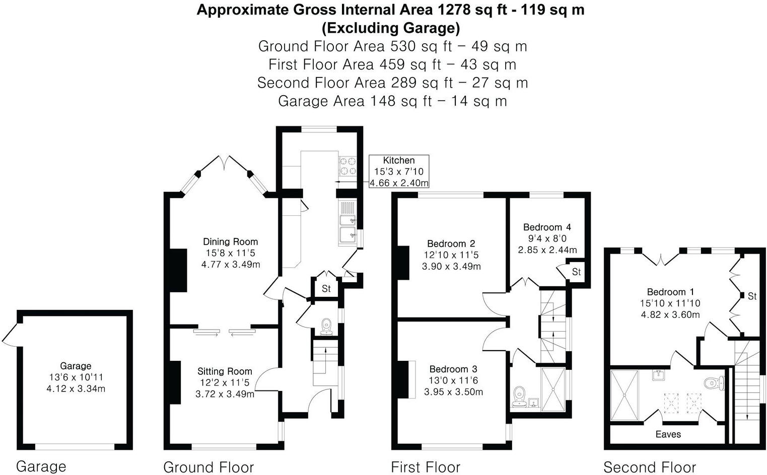 Carroll Avenue, Merrow, GU1 floorplan