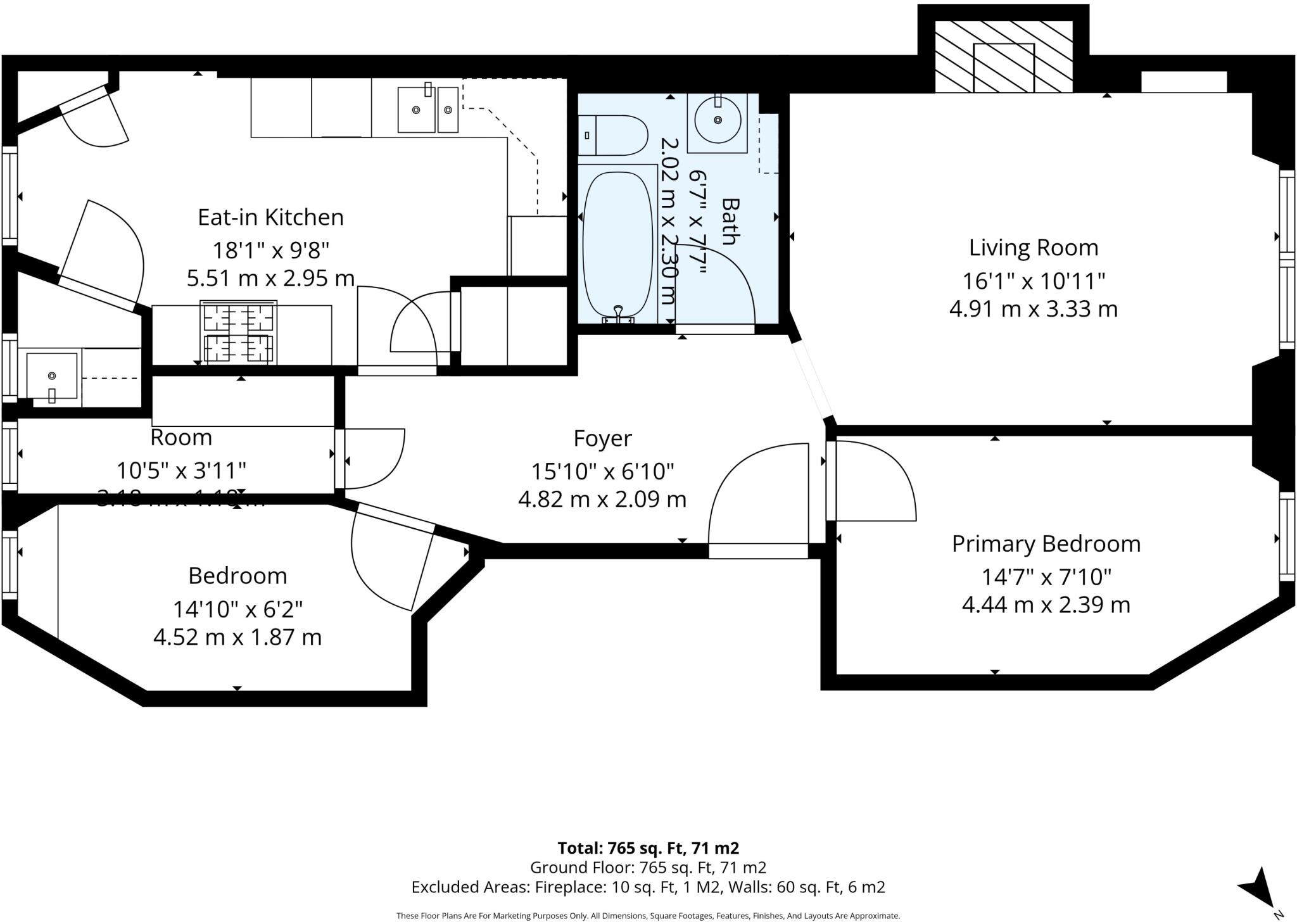 47 2 Dundee Terrace, Polwarth, Edinburgh, EH11 1DW floorplan