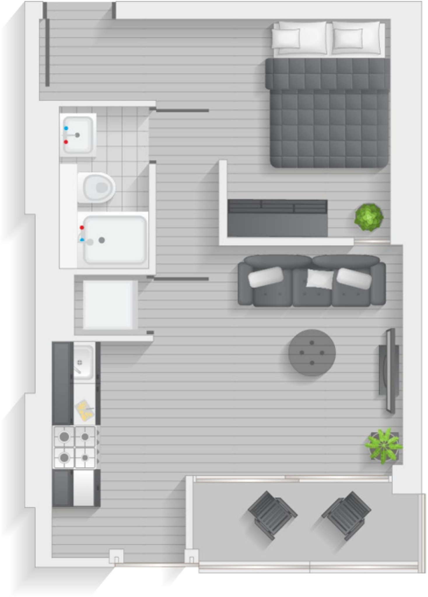 Studio Apartments - Velocity Tower, S1 floorplan