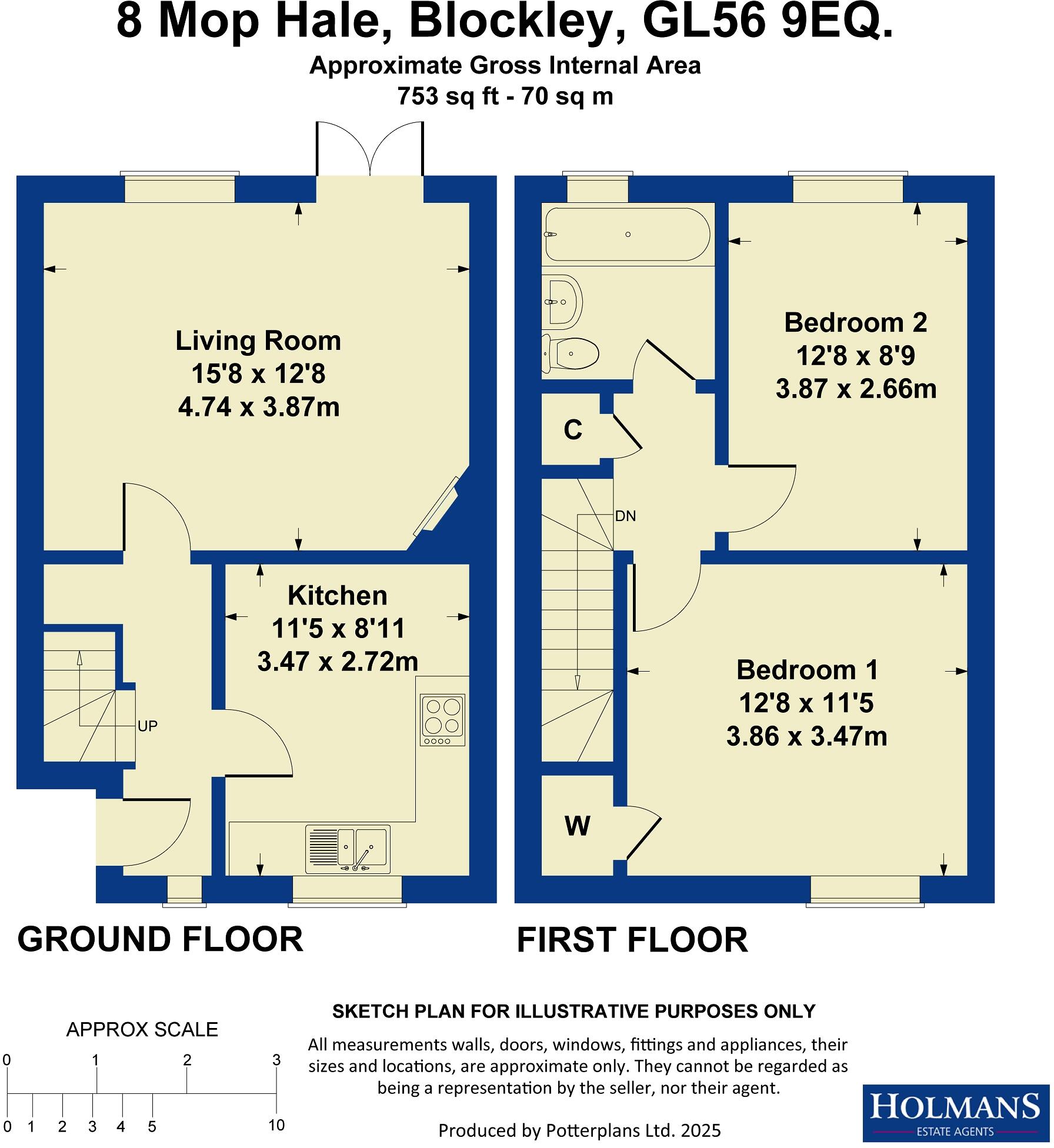 Mop Hale, Blockley, Gloucestershire, GL56 floorplan