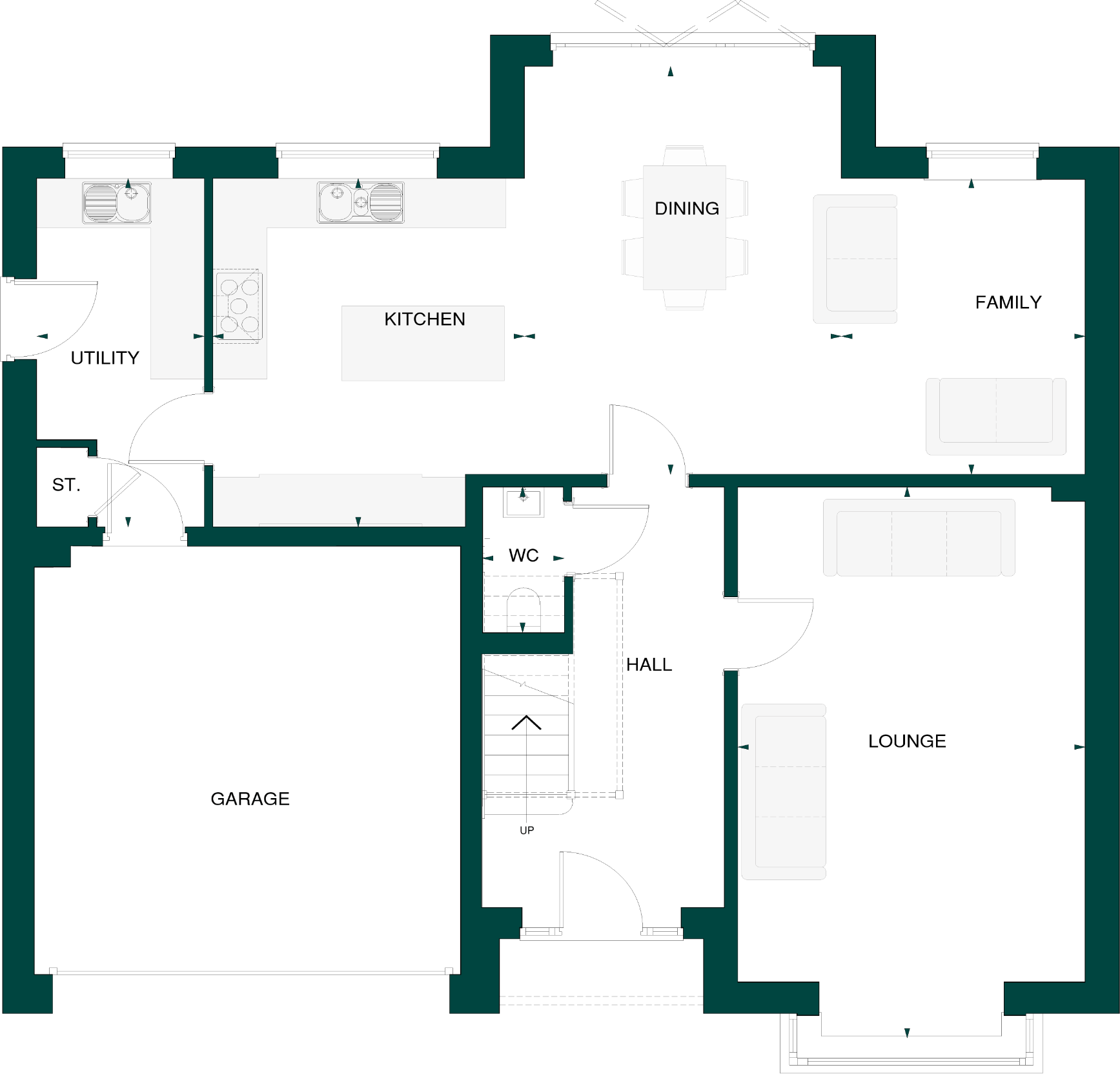 St George's, 
Morpeth, 
Northumberland, 
NE61 2NU floorplan