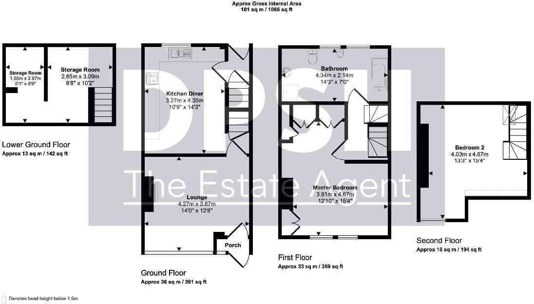 Granny Avenue, Churwell, Leeds floorplan