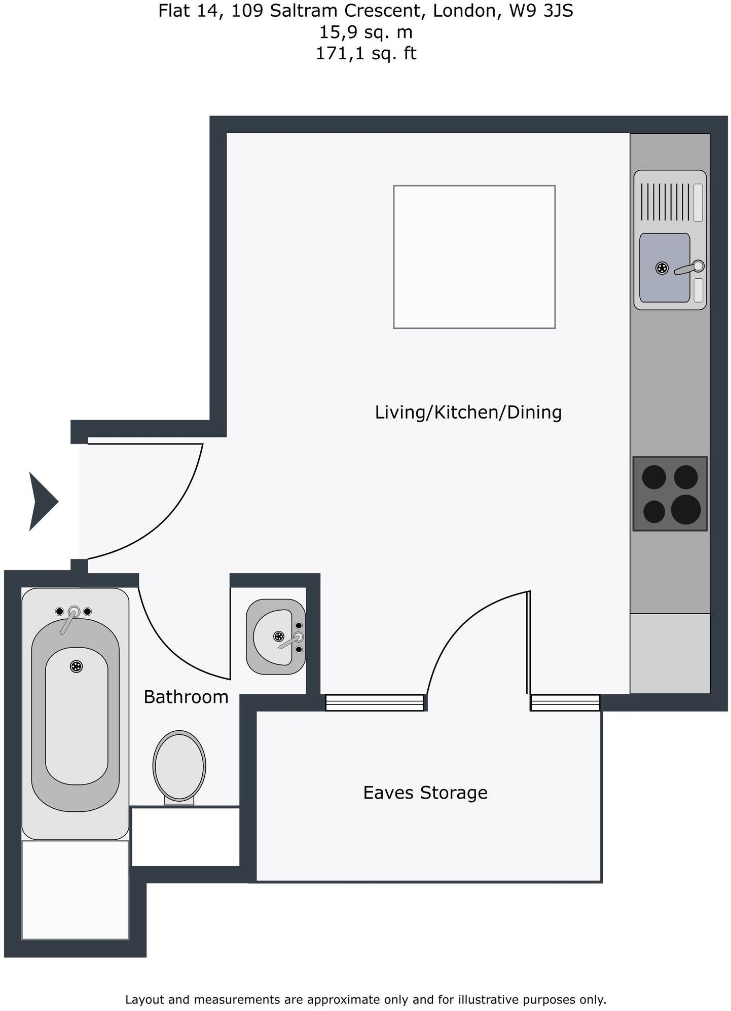 Flat 14 Saltram Crescent 109 Saltram Crescent floorplan