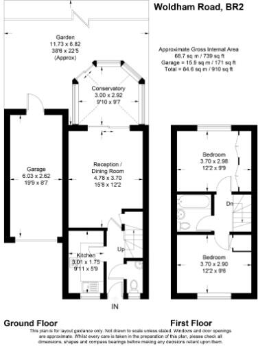 Woldham Road, Bromley, BR2 floorplan