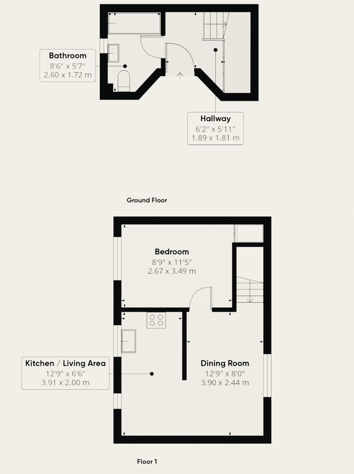 Whitacre, Peterborough, PE1 floorplan
