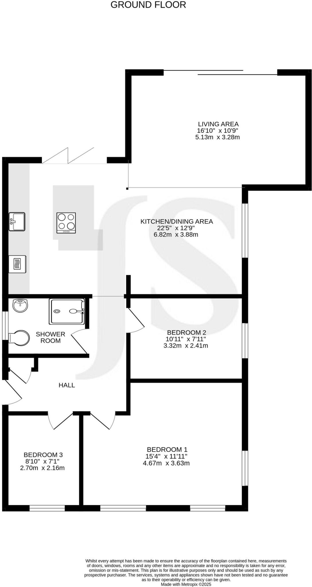 Downside Avenue, Findon Valley, Worthing BN14 0EU floorplan