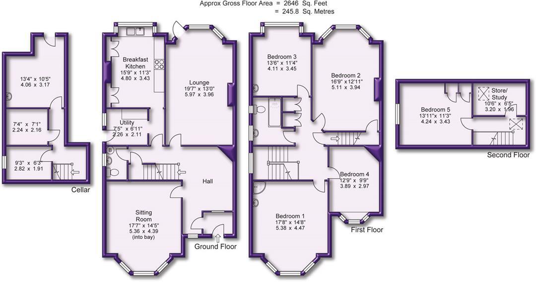 Framingham Road, Sale floorplan