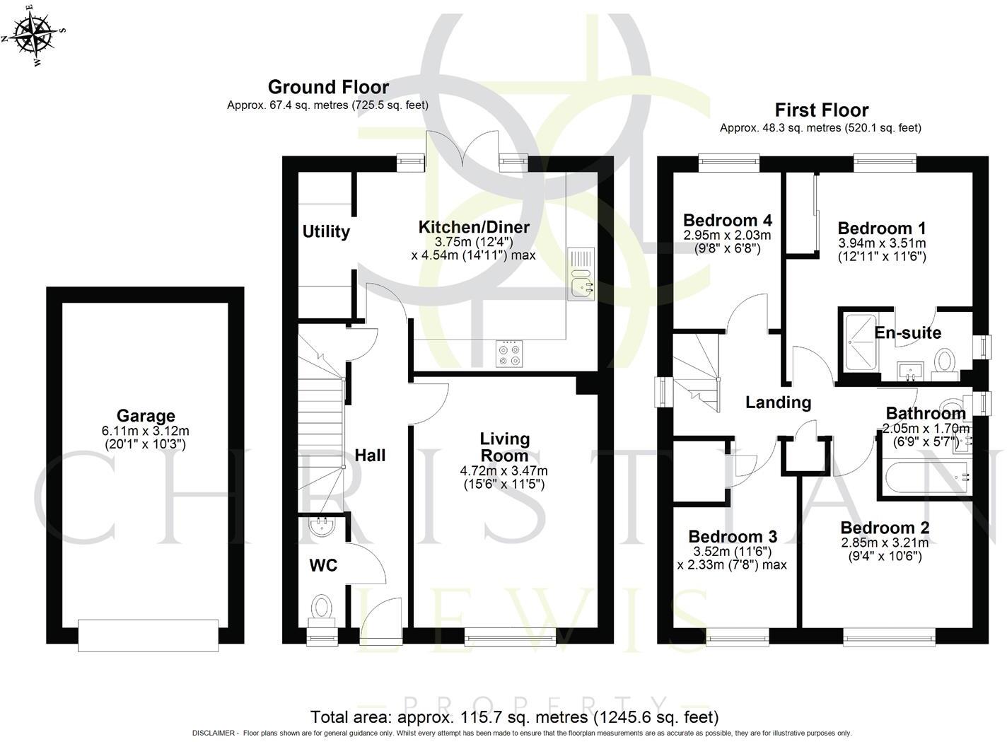 Taylor Gardens, Evesham floorplan