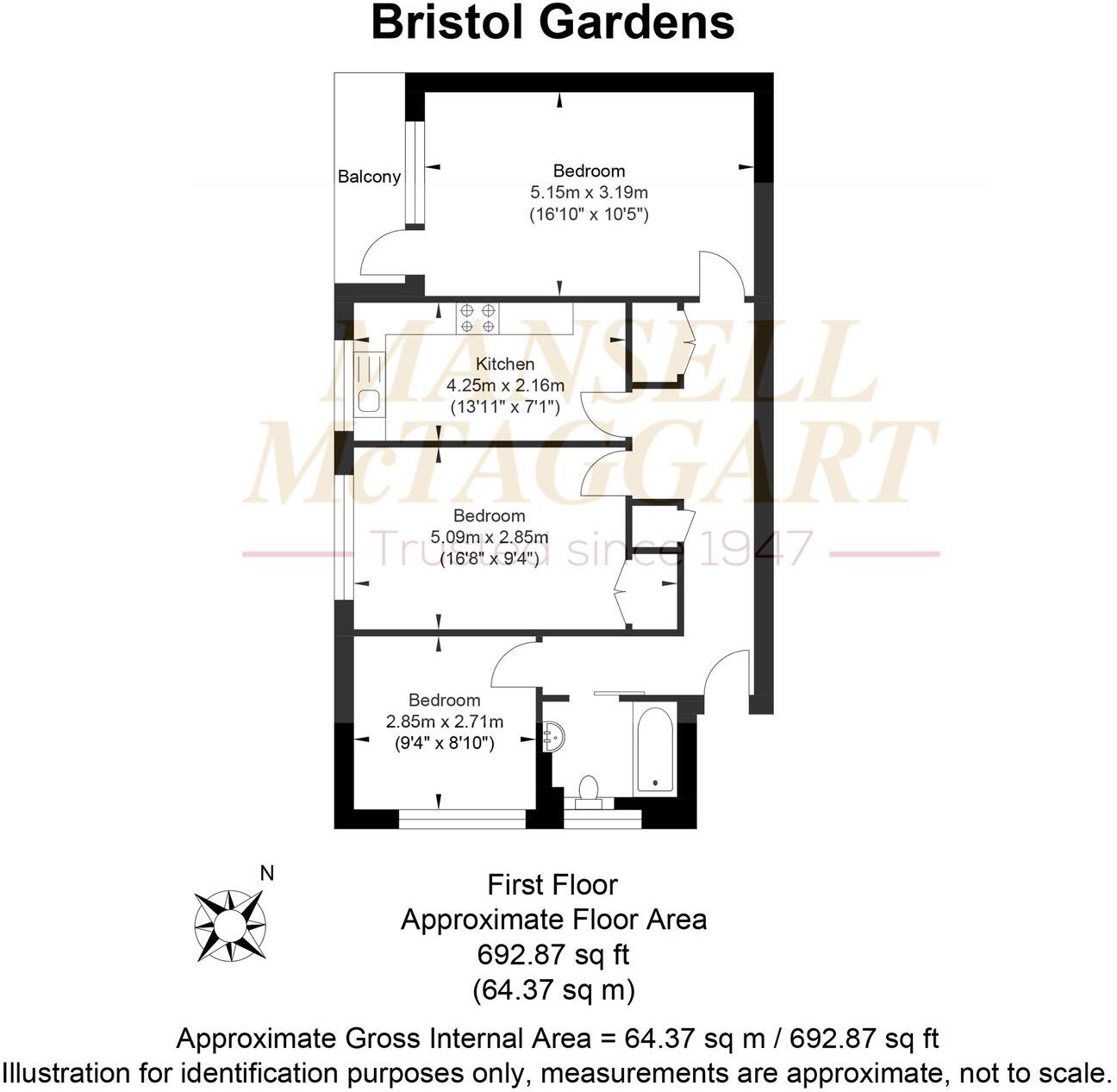 Bristol Gardens, Brighton, BN2 floorplan