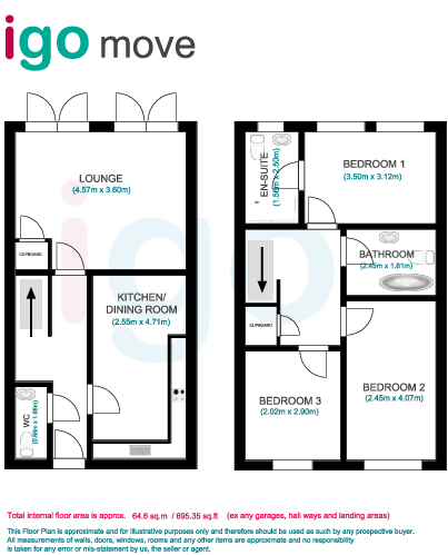 Inglefield, Hartlepool floorplan