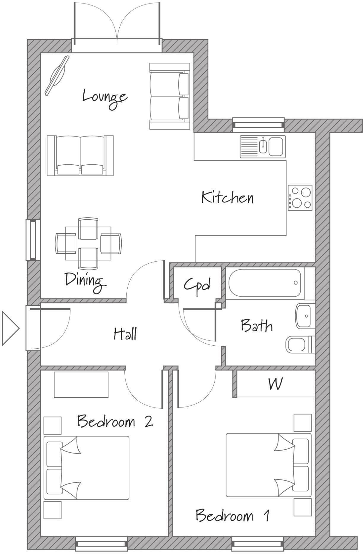 Portus Lane, 
Dunholme, 
Lincoln, 
Lincolnshire, 
LN2 3TA floorplan