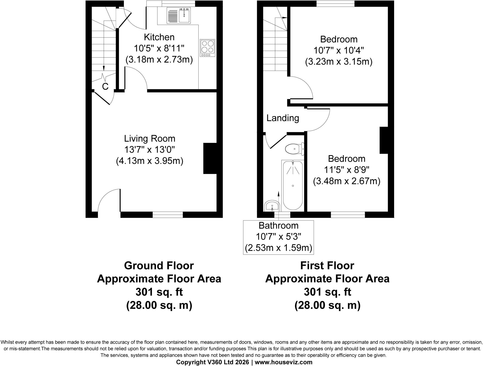 5 Thompson Terrace, Westwood, Carleton, North Yorkshire, BD23 3DU floorplan