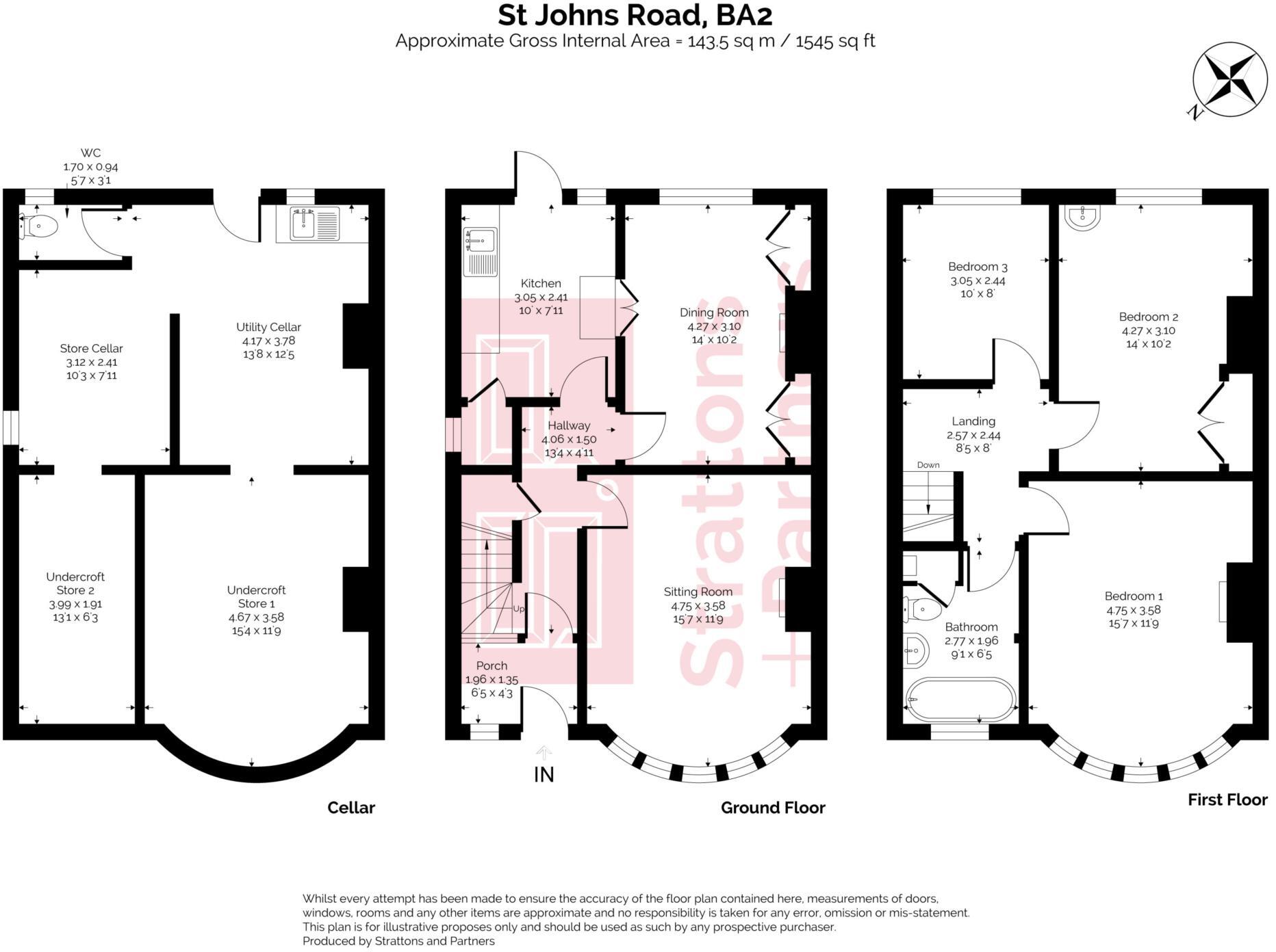 St Johns Road, Bath floorplan