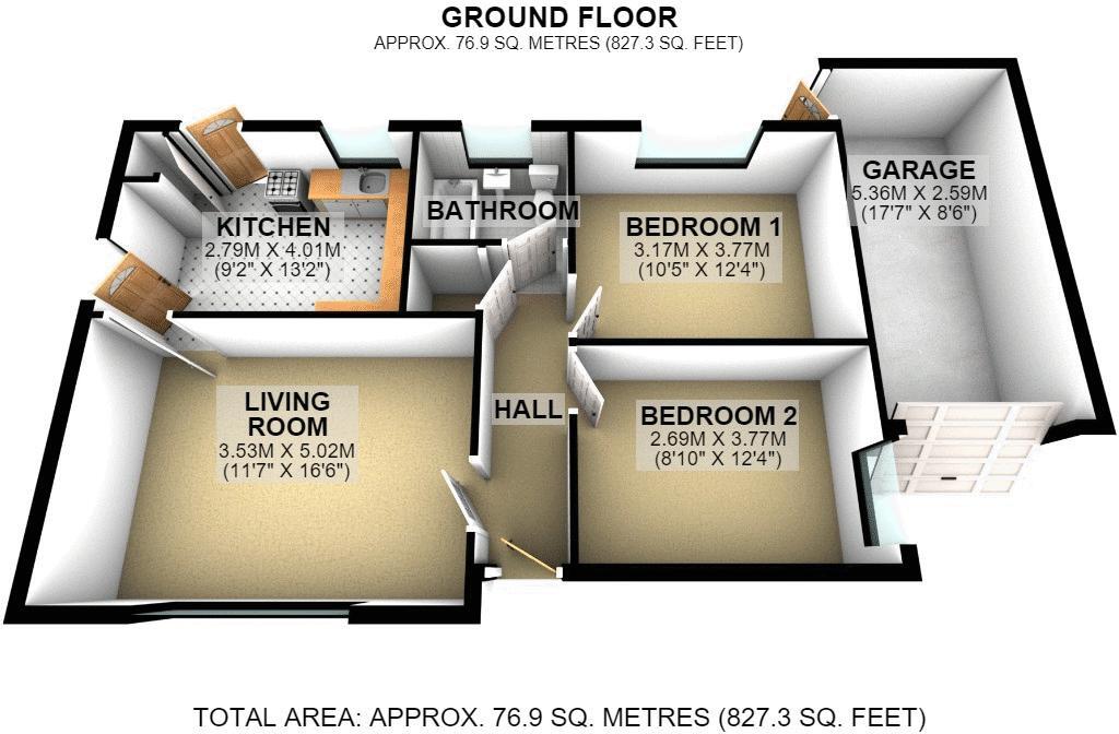Stephens Crescent, Govilon floorplan