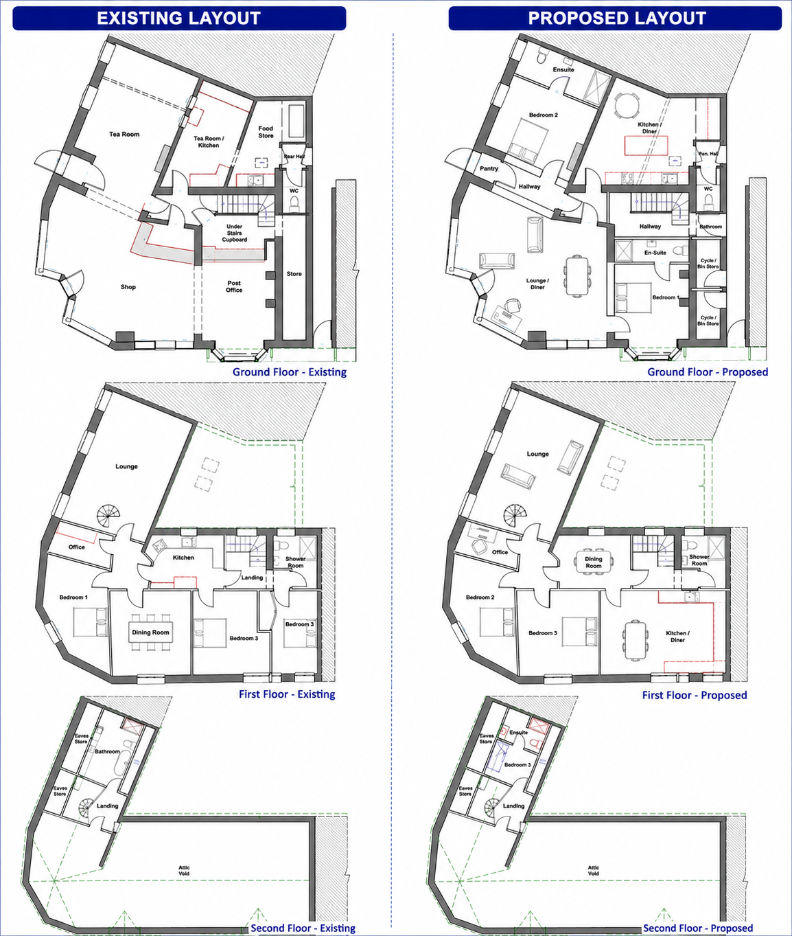 Rare opportunity! Shop, post office, former tea room and large apartment! floorplan