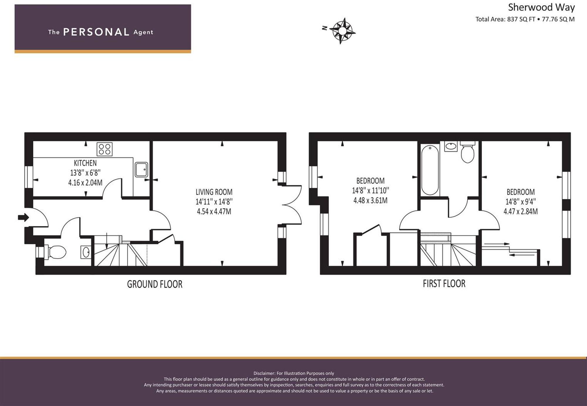 Sherwood Way, Epsom, KT19 floorplan