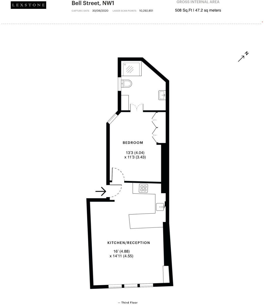Bell Street, London, NW1 floorplan