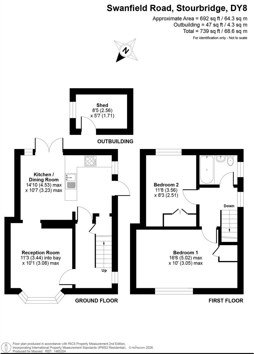 Swanfield Road, Stourbridge, DY8 5 floorplan