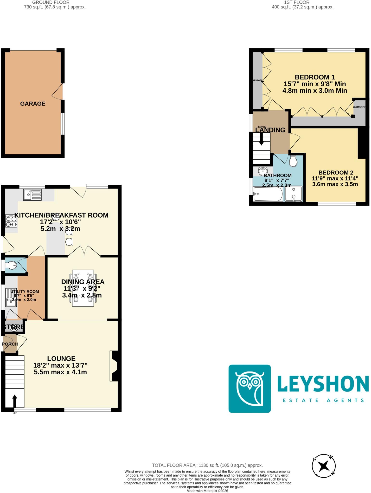 Heol Trane, Tonyrefail, CF39 floorplan