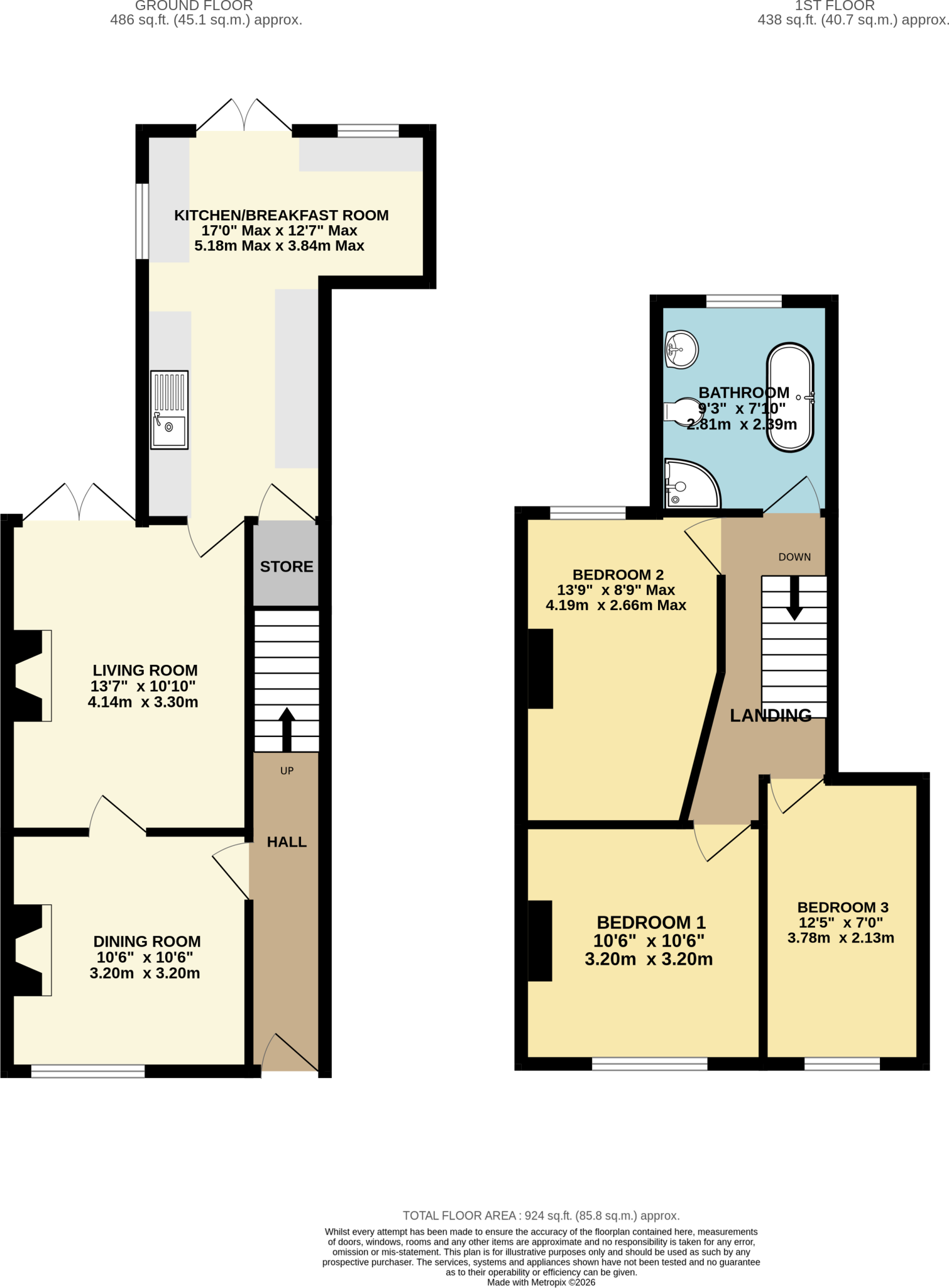 Edward Street, Northwich floorplan