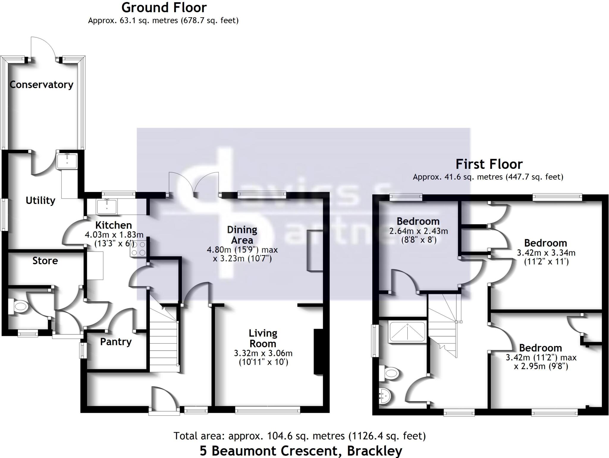 Beaumont Crescent, Brackley floorplan