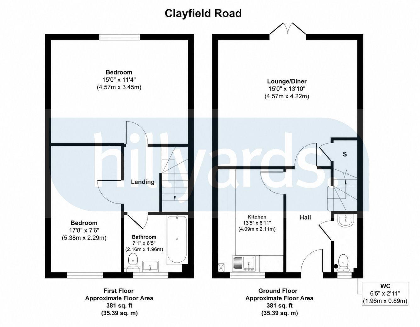 Clayfield Road, Aylesbury floorplan