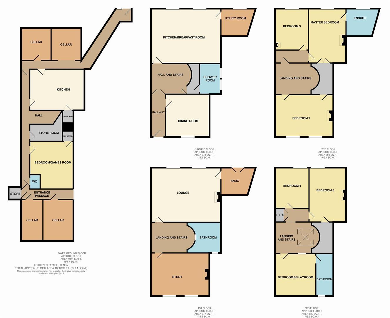Lexden Terrace, St. Julian Street, Tenby floorplan