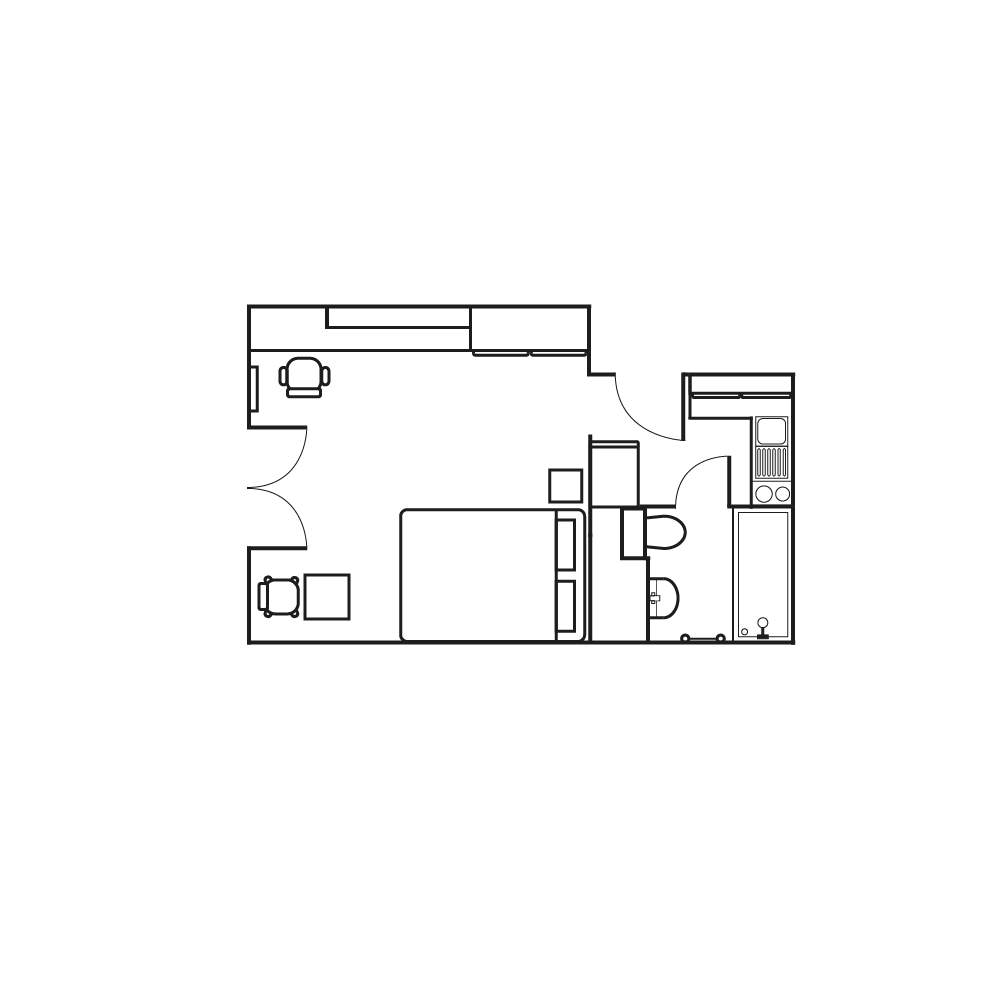 Newly Refurbished Student Studios, available for 2027/28  floorplan