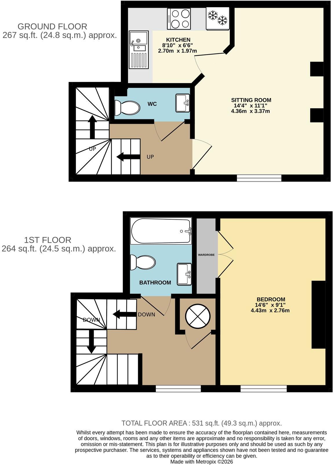 Union Street, Wells, BA5 floorplan