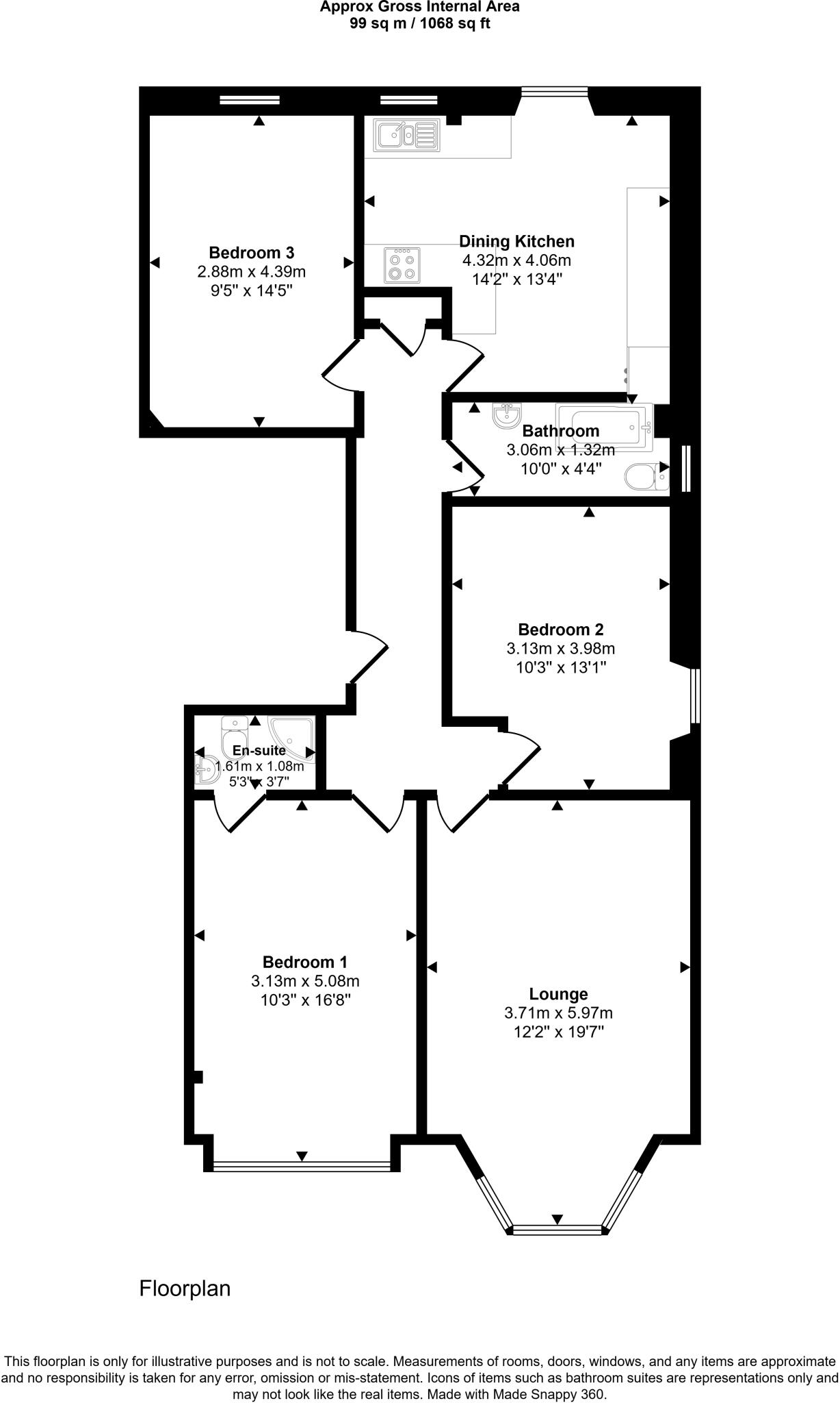Stanmore Road, Glasgow, Glasgow City floorplan