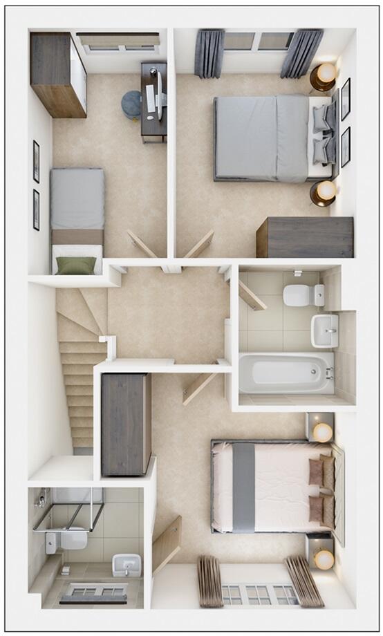 Brooke Way, Stowmarket, Suffolk, IP14 1UH floorplan
