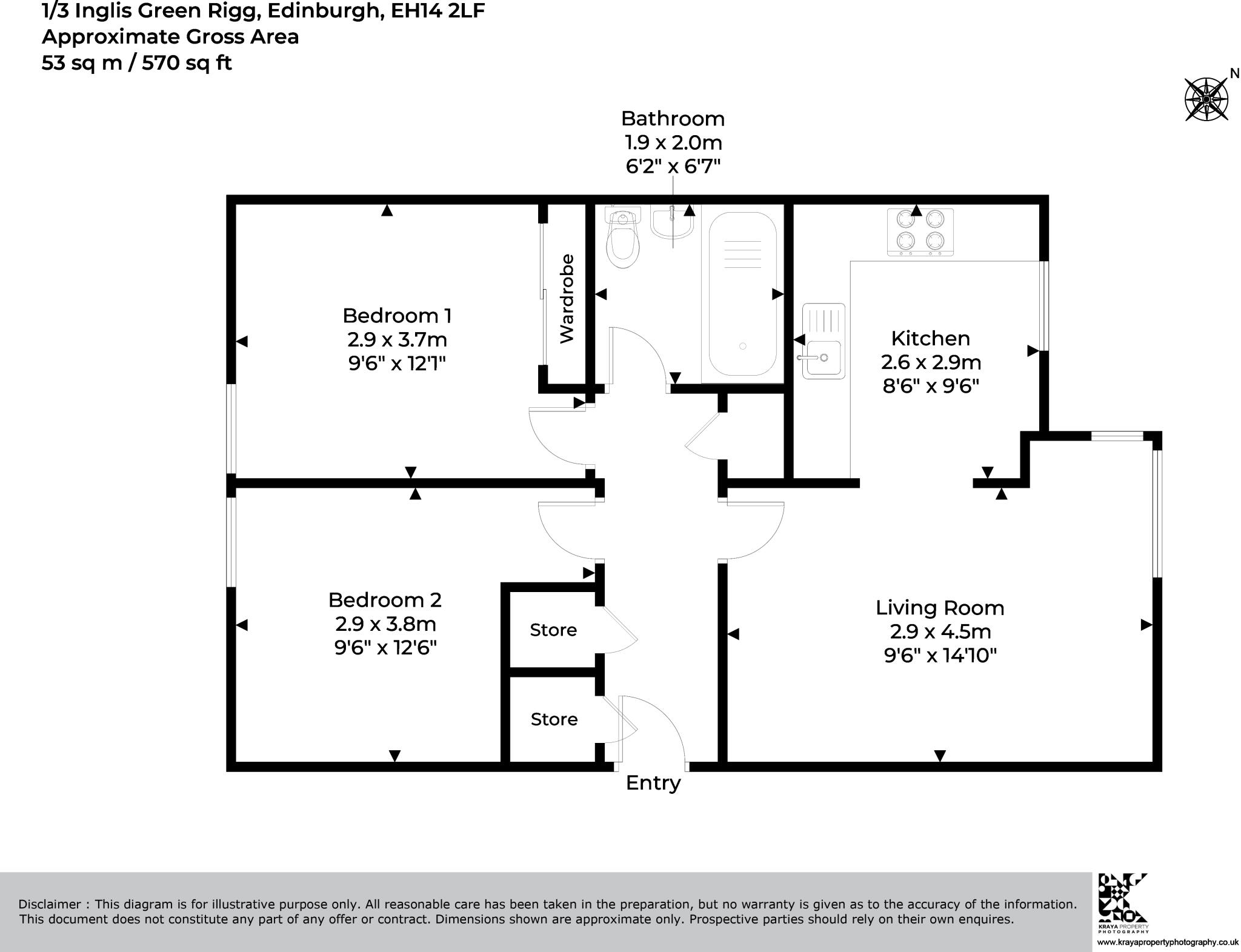 Inglis Green Rigg, Kingsknowe, Edinburgh floorplan