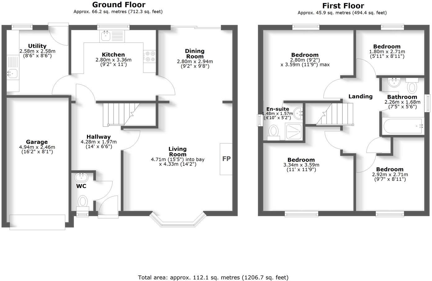 Chestnut Close, Broughton Astley, floorplan
