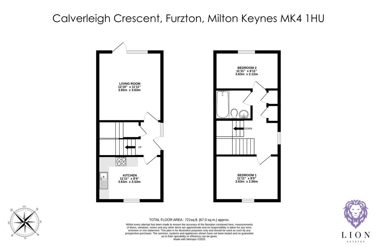 Calverleigh Crescent, Furzton Milton Keynes, MK4 floorplan