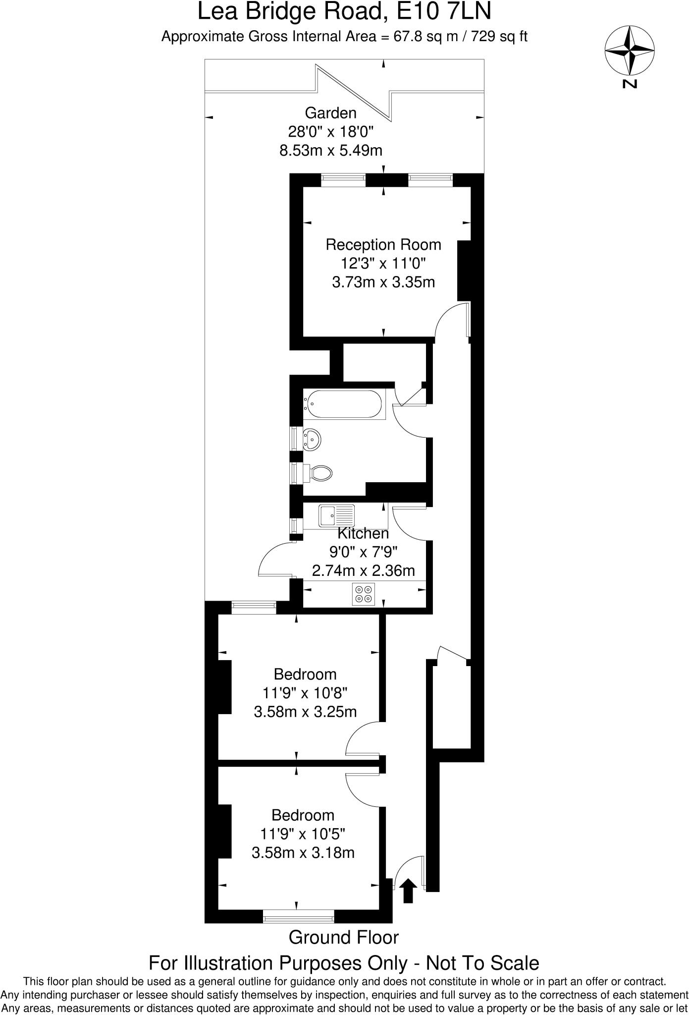 214, Lea Bridge Road floorplan