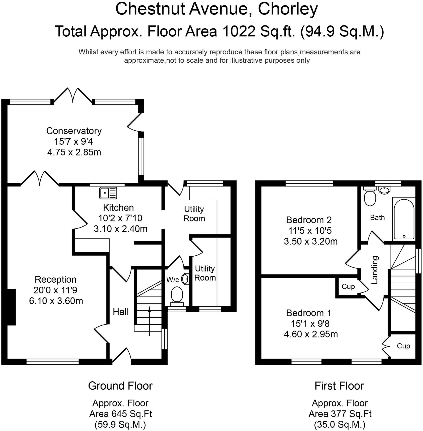 Chestnut Avenue, Chorley, PR6 floorplan